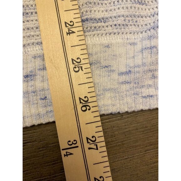 T By Talbots XLP Women's Sweater Blue & White Cotton Blend - Picture 7 of 16